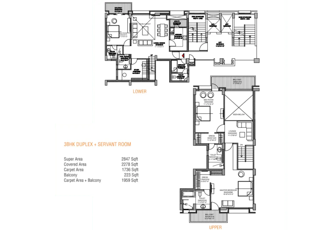 Oranje Castle Lucknow Floor Plan